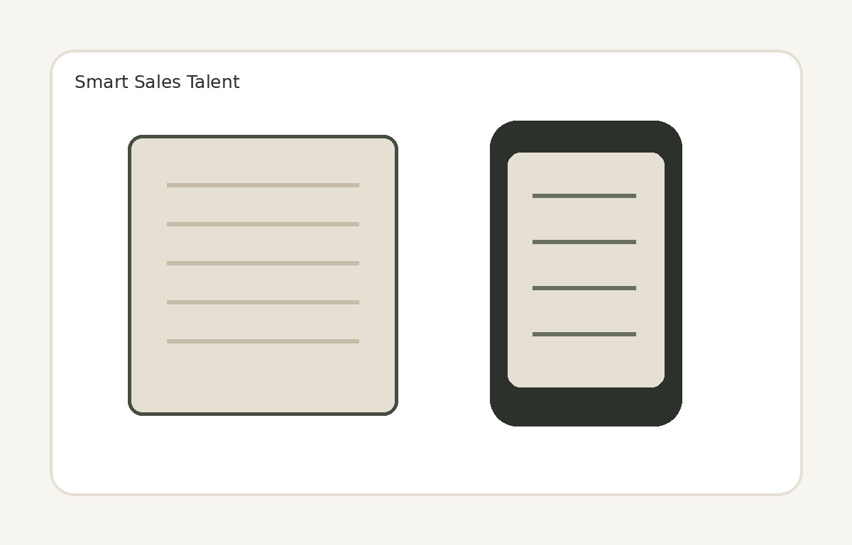 Notebook and digital note app arranged side by side